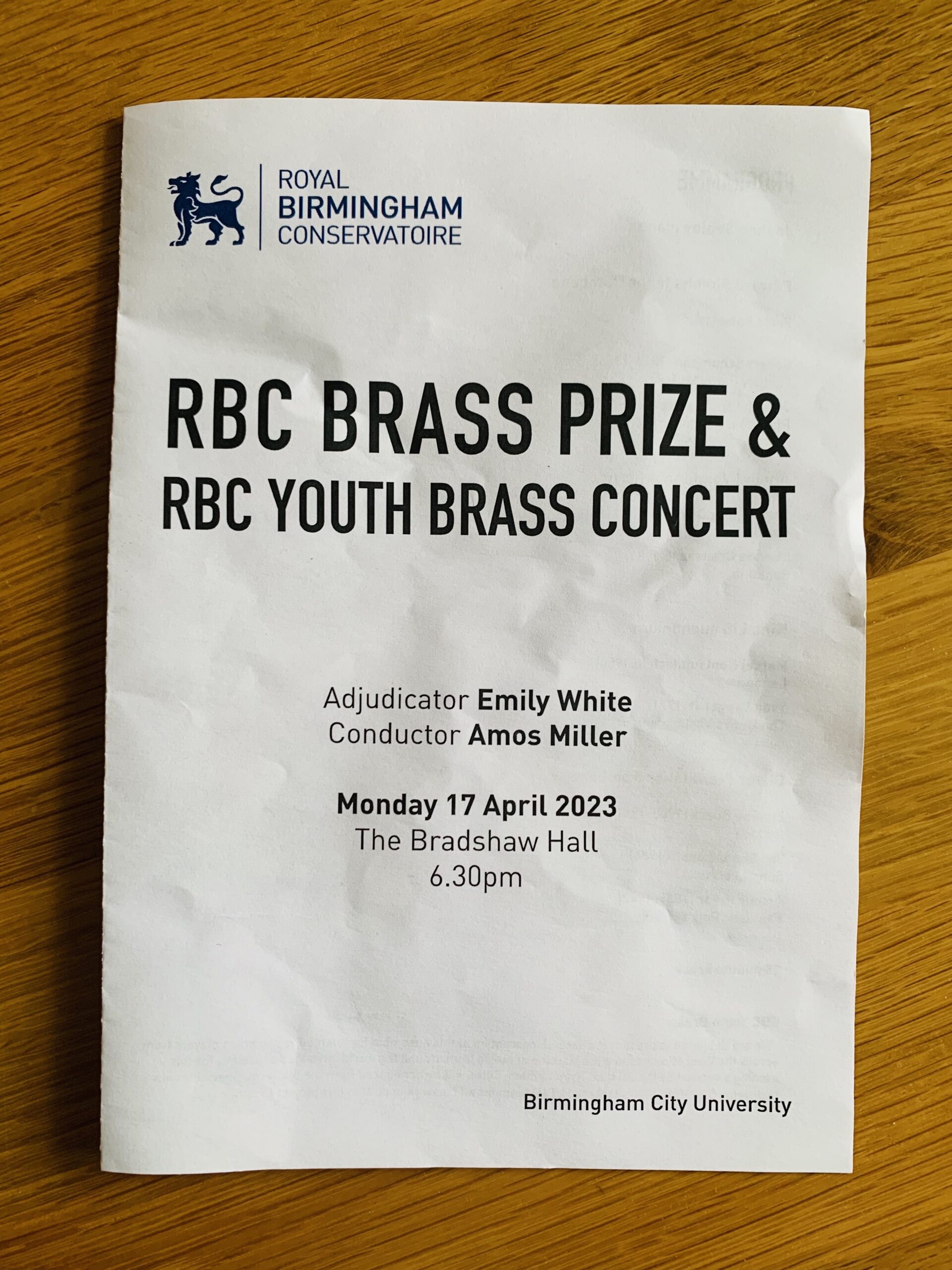 Brass Band - Royal Birmingham Conservatoire